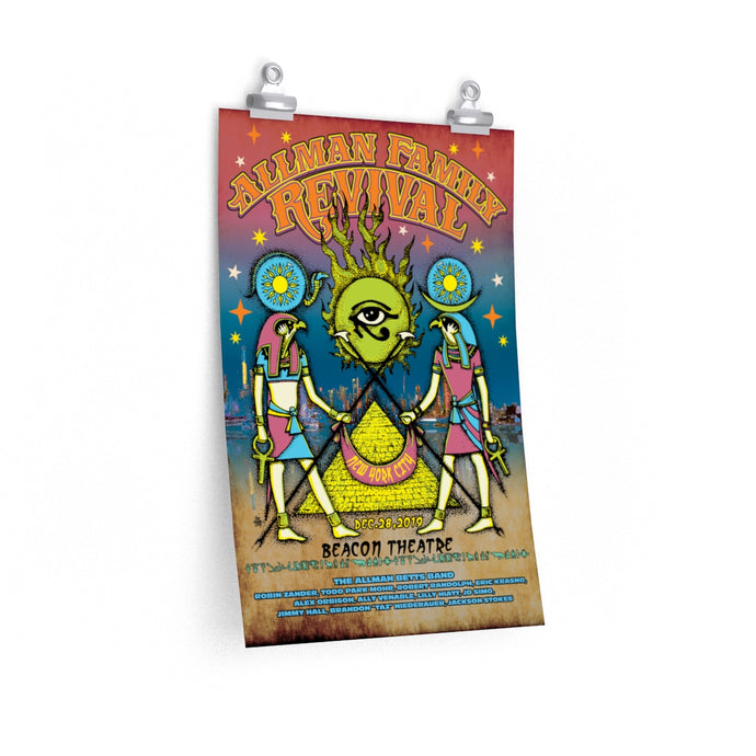 2019 Allman Family Revival NYC concert poster